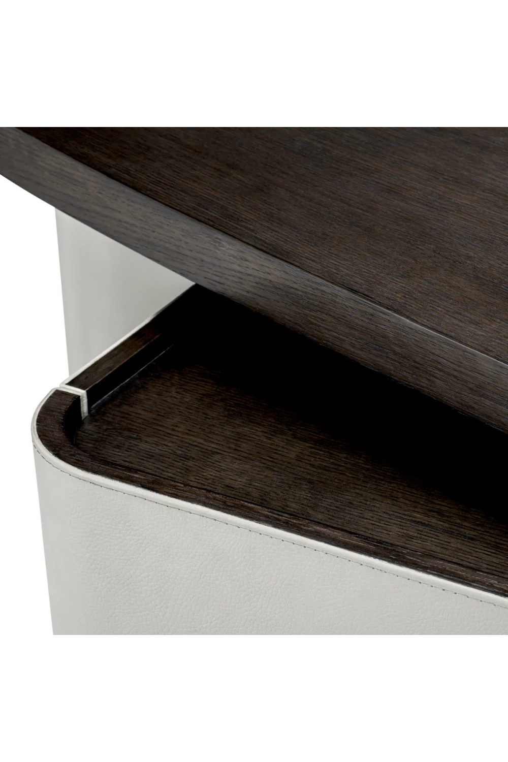 Gray Leather Rotating Desk Numana | Eichholtz Miami
