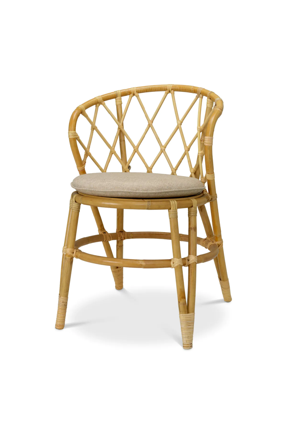 Woven Rattan Dining Chair Alvaro | Eichholtz Miami