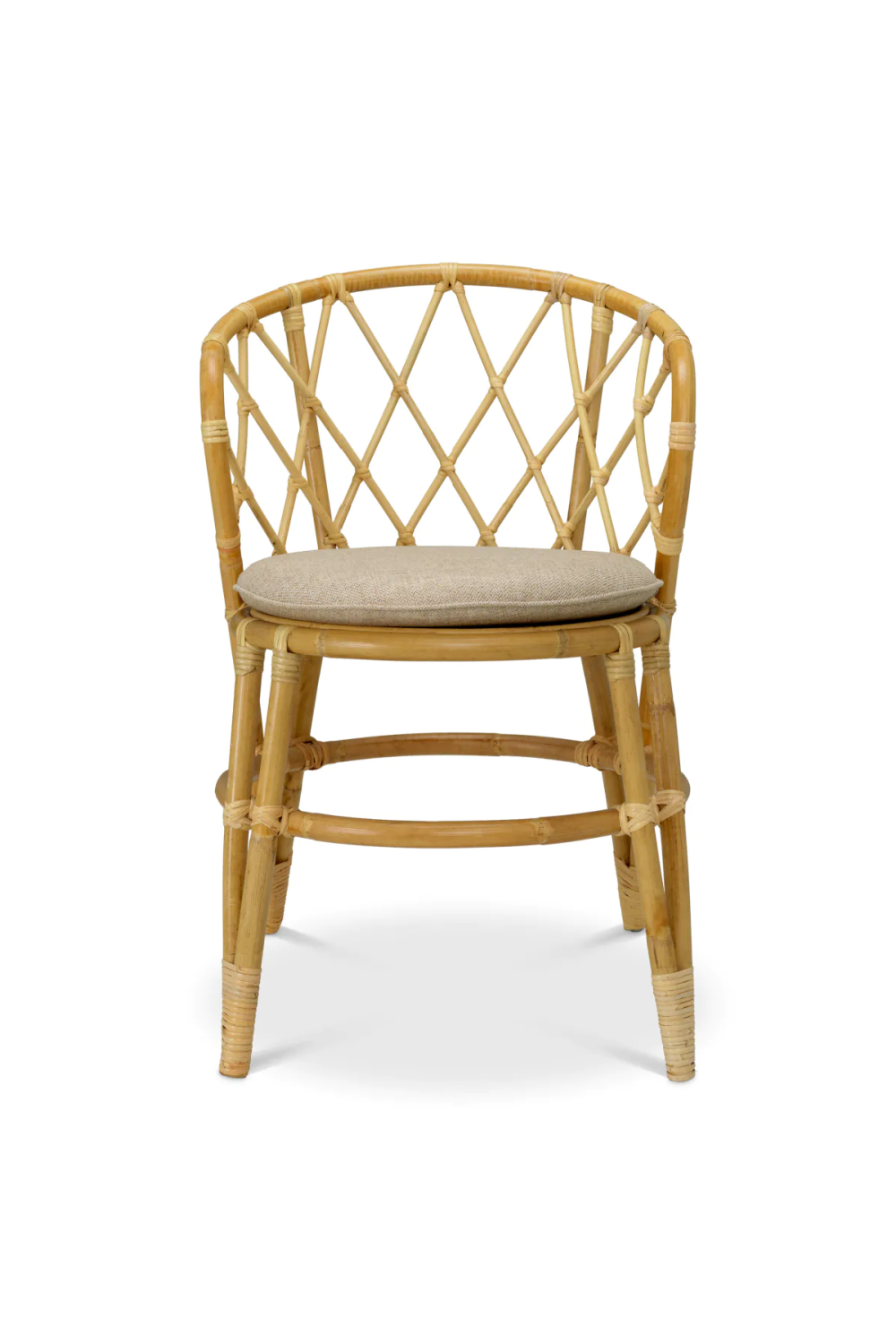 Woven Rattan Dining Chair Alvaro | Eichholtz Miami
