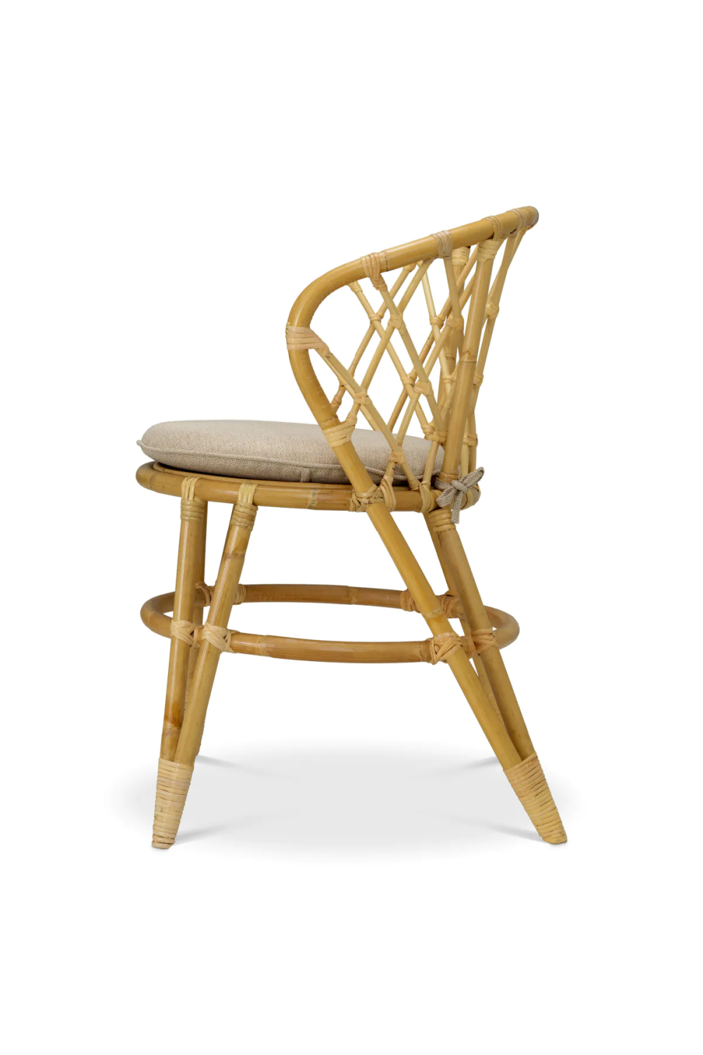 Woven Rattan Dining Chair Alvaro | Eichholtz Miami
