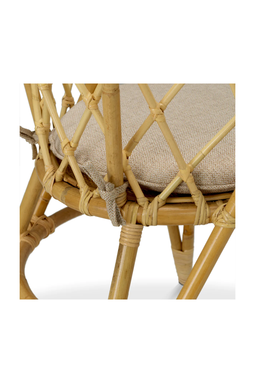 Woven Rattan Dining Chair Alvaro | Eichholtz Miami