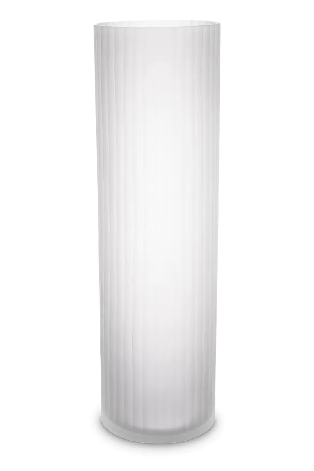 White Frosted Glass Vase Haight | Eichholtz Miami