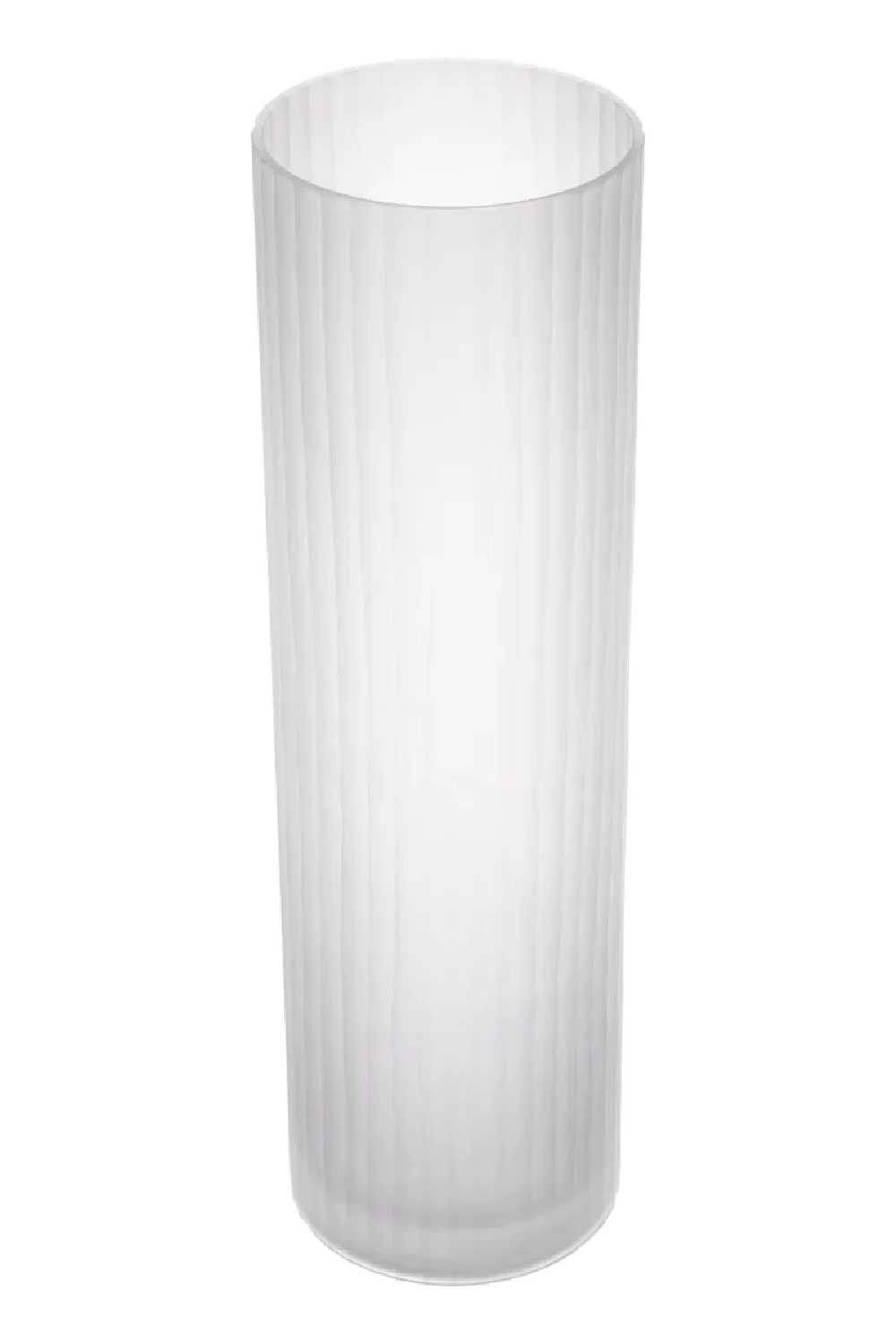 White Frosted Glass Vase Haight | Eichholtz Miami