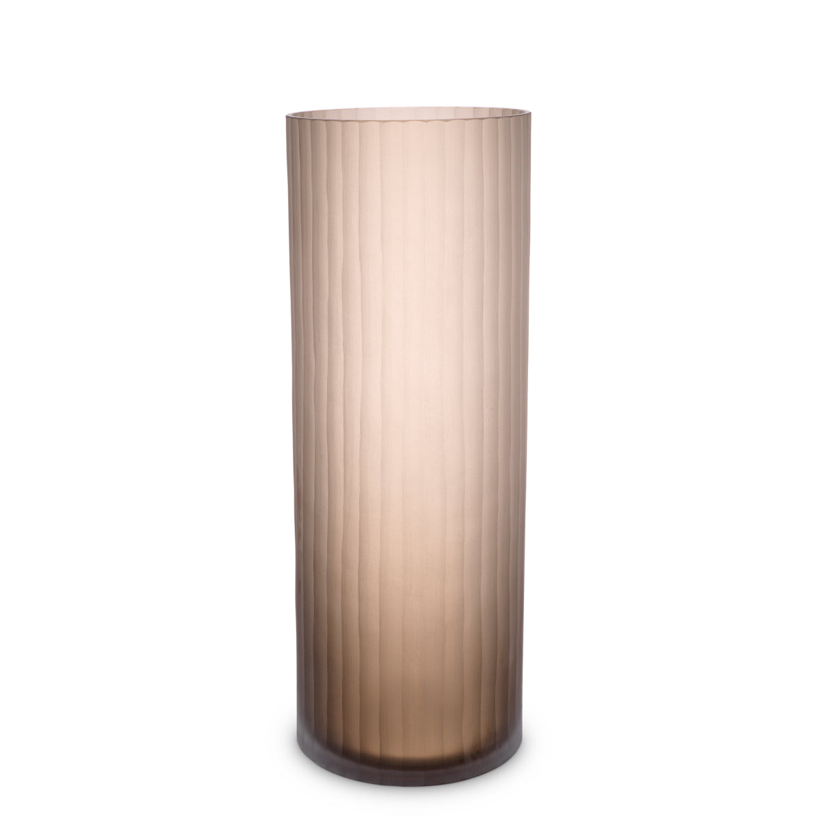 Brown Frosted Glass Vase Haight | Eichholtz Miami
