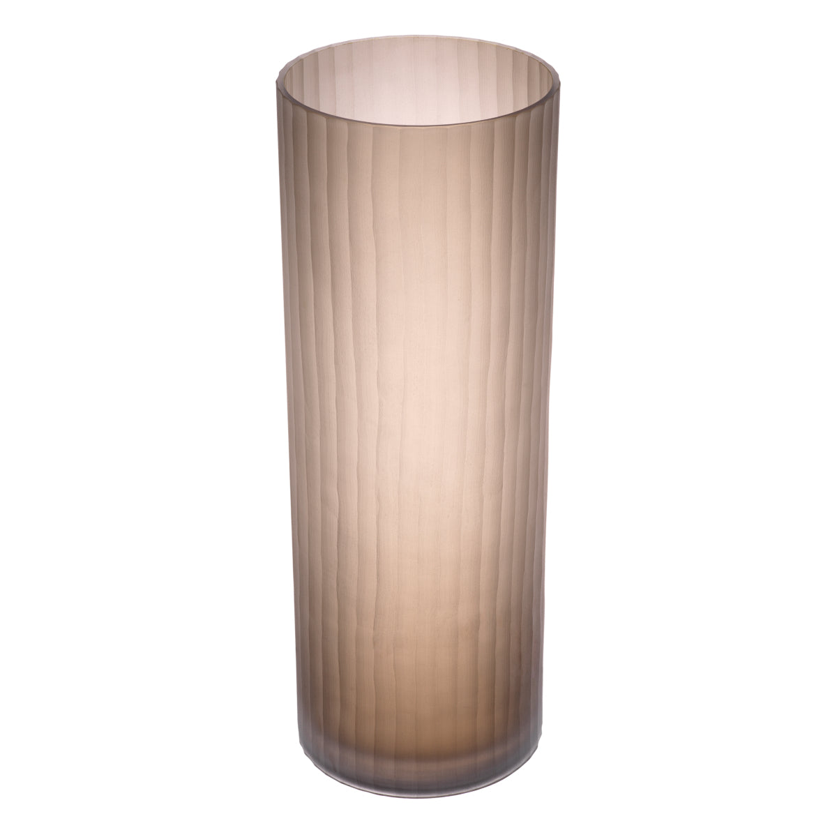 Brown Frosted Glass Vase Haight | Eichholtz Miami