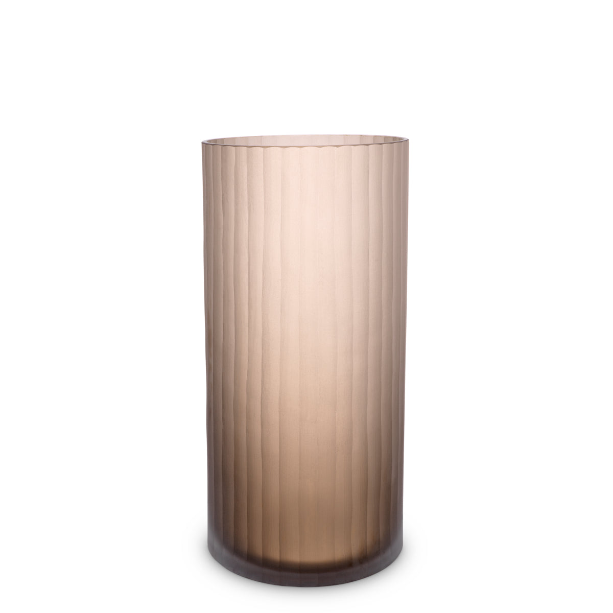 Brown Frosted Glass Vase Haight | Eichholtz Miami