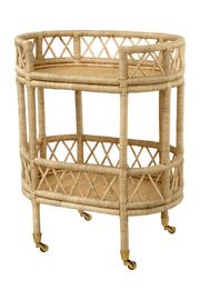Natural Rattan Trolley Dorini | Eichholtz Miami