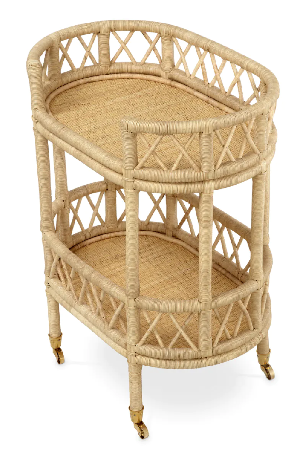 Natural Rattan Trolley Dorini | Eichholtz Miami