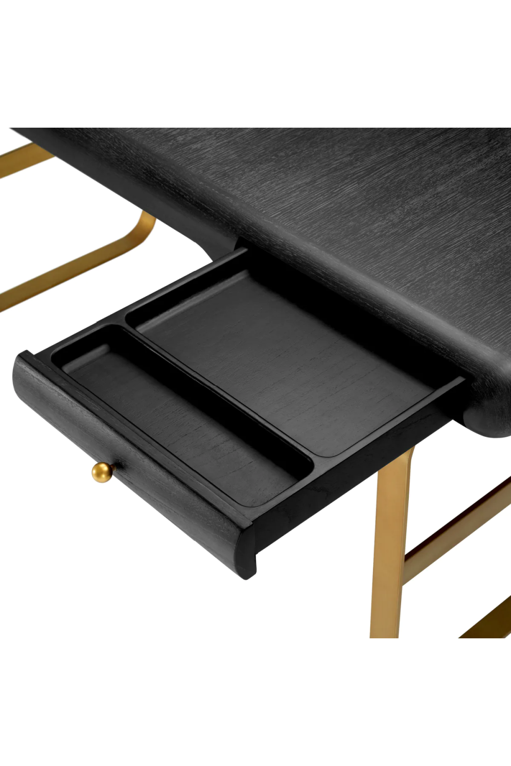 Gray Oak 2-Drawer Desk Nathaniel | Eichholtz Miami