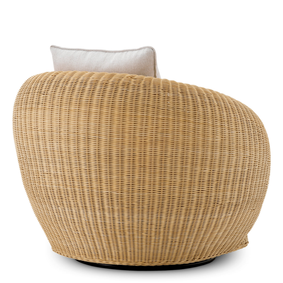 Curved Natural Rattan Chair Rafael | Eichholtz Miami