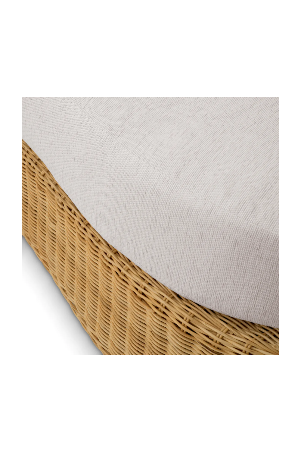 Curved Natural Rattan Sofa Rafael | Eichholtz Miami