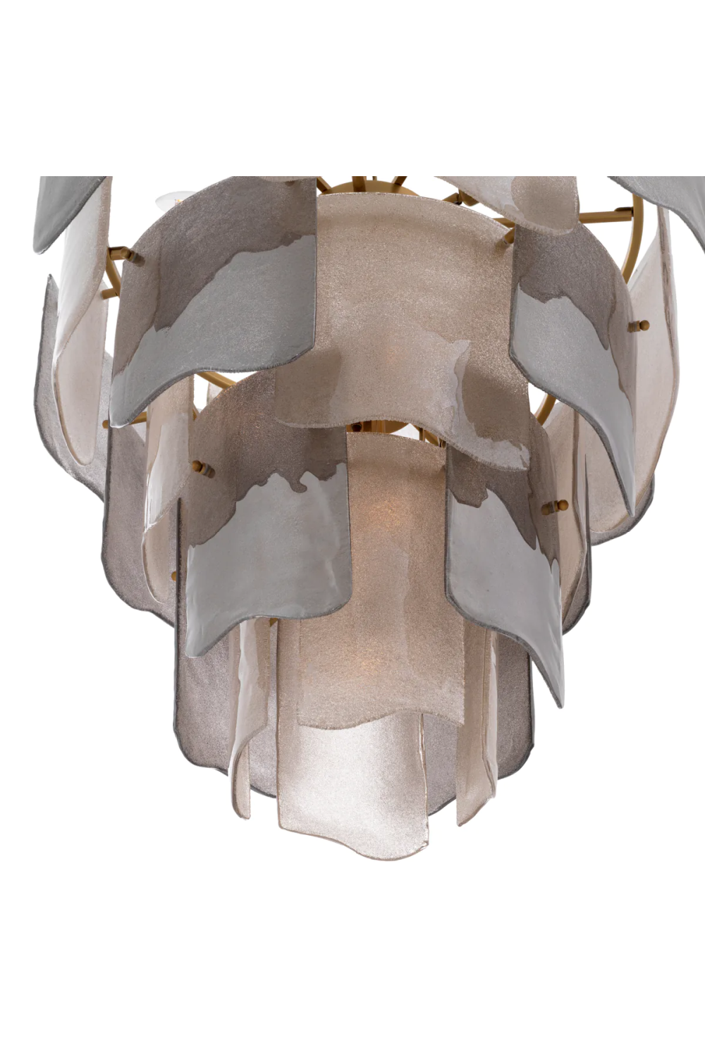 Tiered Glass Modern Chandelier Asinara | Eichholtz Miami
