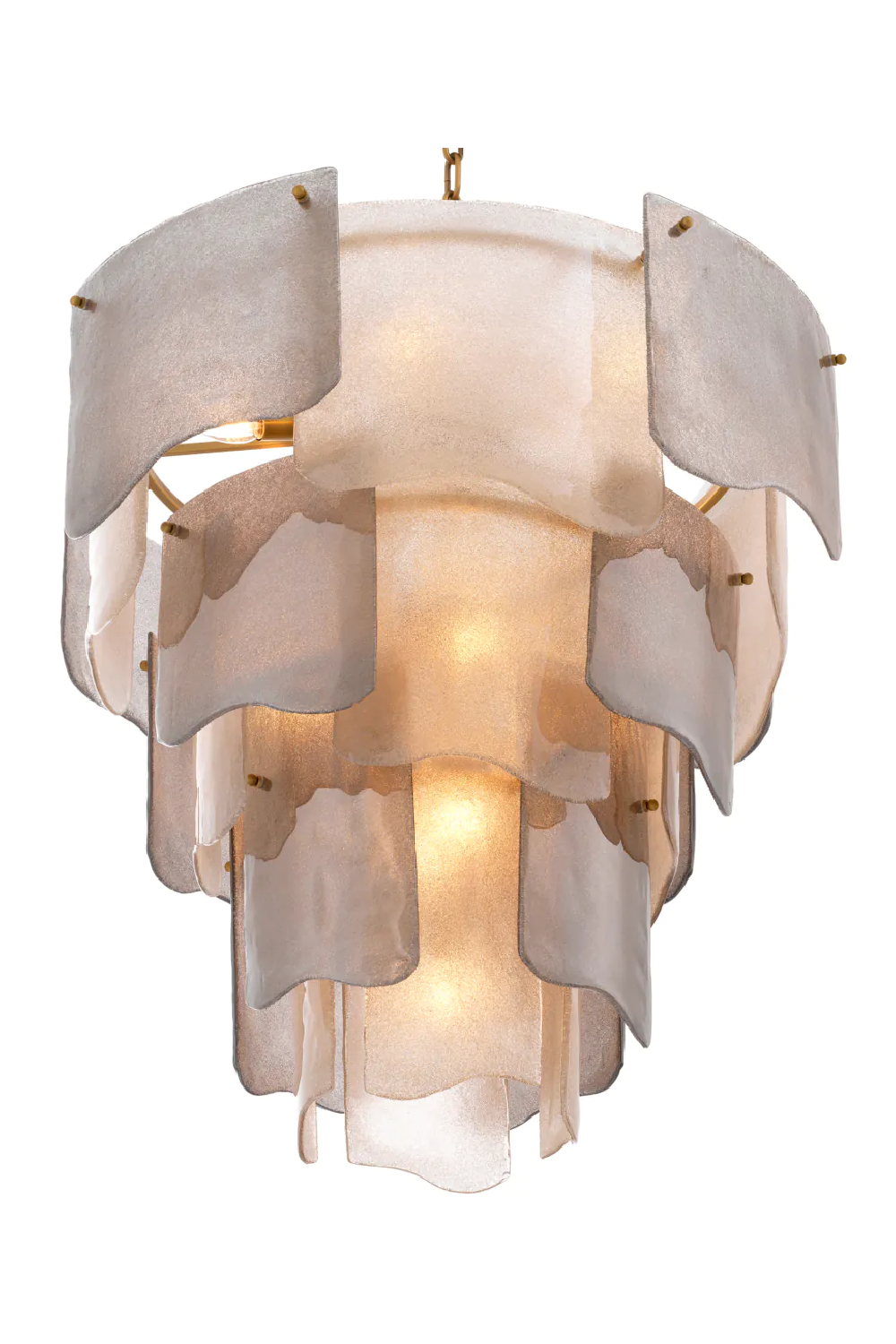 Tiered Glass Modern Chandelier Asinara | Eichholtz Miami