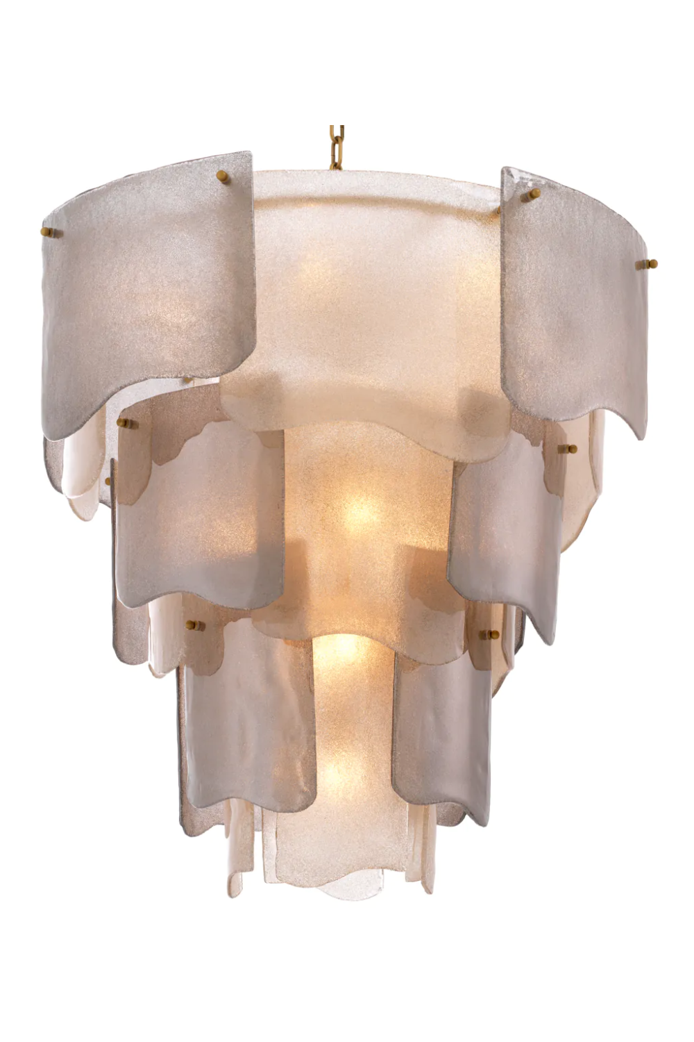 Tiered Glass Modern Chandelier Asinara | Eichholtz Miami