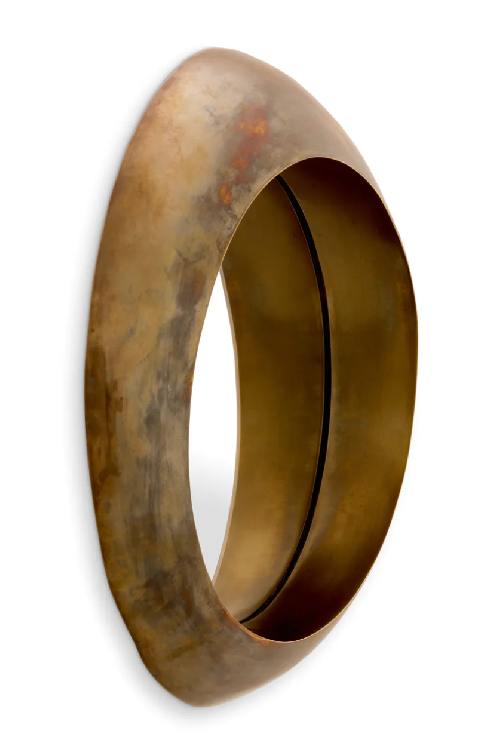 Vintage Brass Round Mirror Velino | Eichholtz Miami