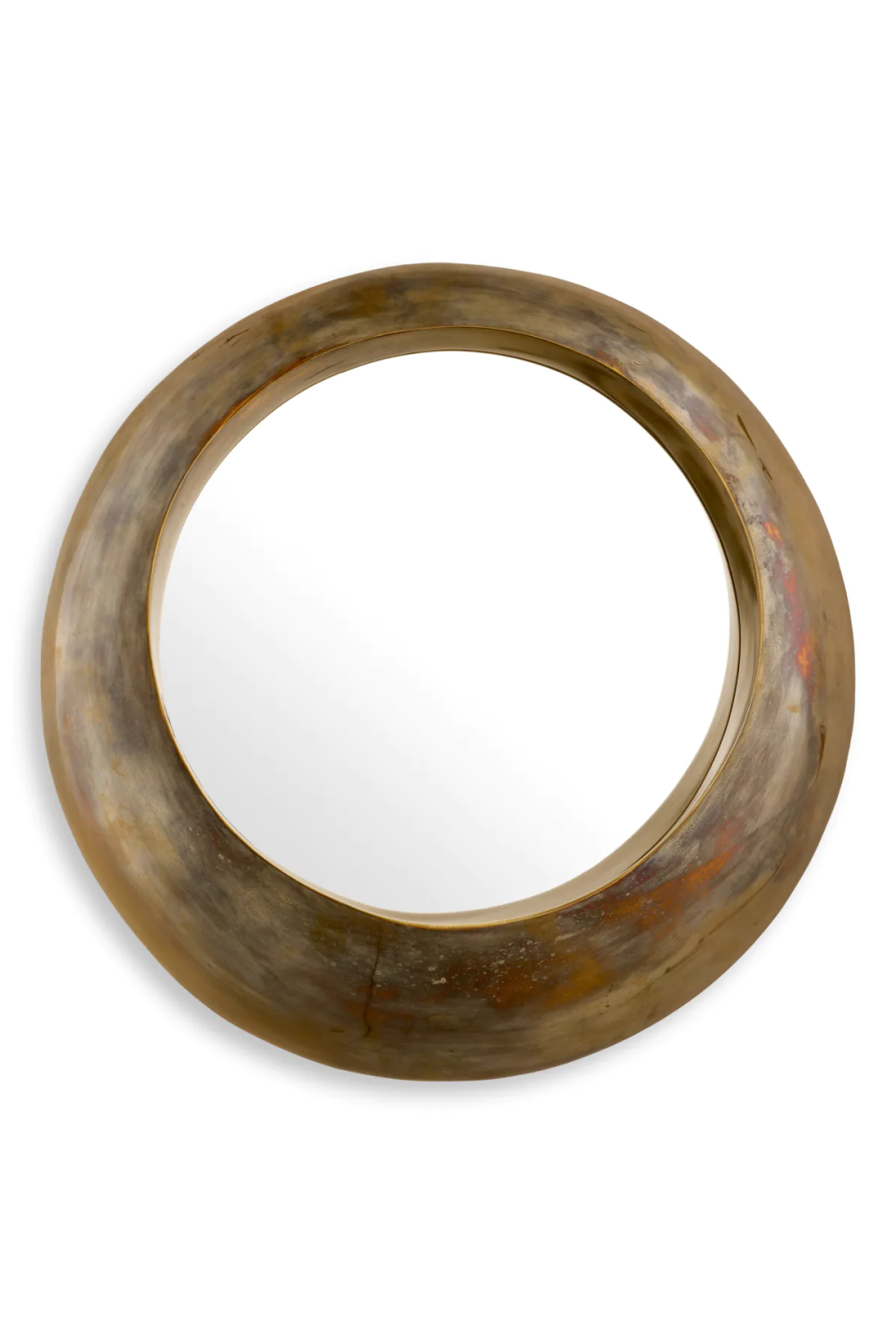Vintage Brass Round Mirror Velino | Eichholtz Miami