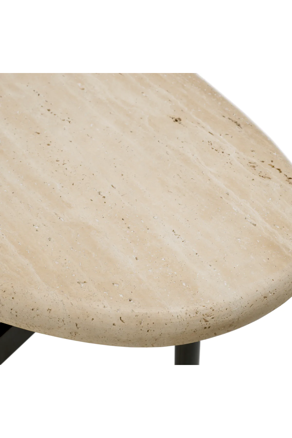 Oval Travertine Console Table Palermo | Eichholtz Miami