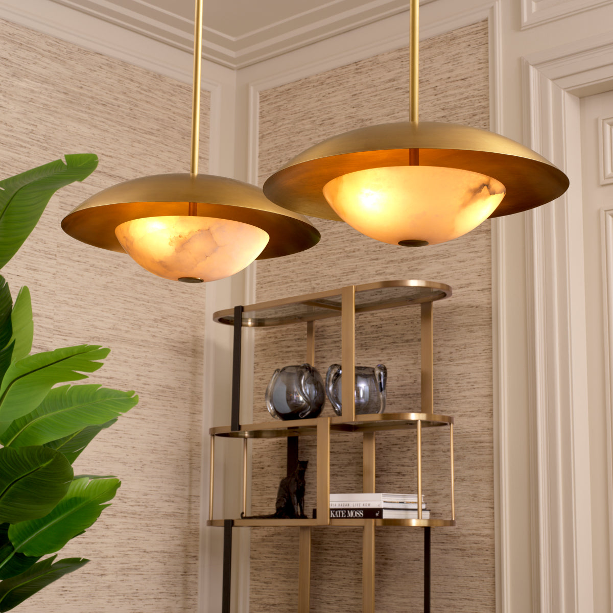 Alabaster Bowl Pendant Lamp Marcona | Eichholtz Miami