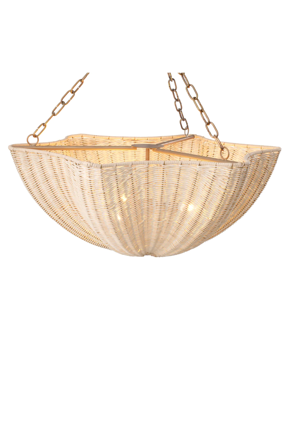 Natural Rattan Chandelier Los Palmos | Eichholtz Miami