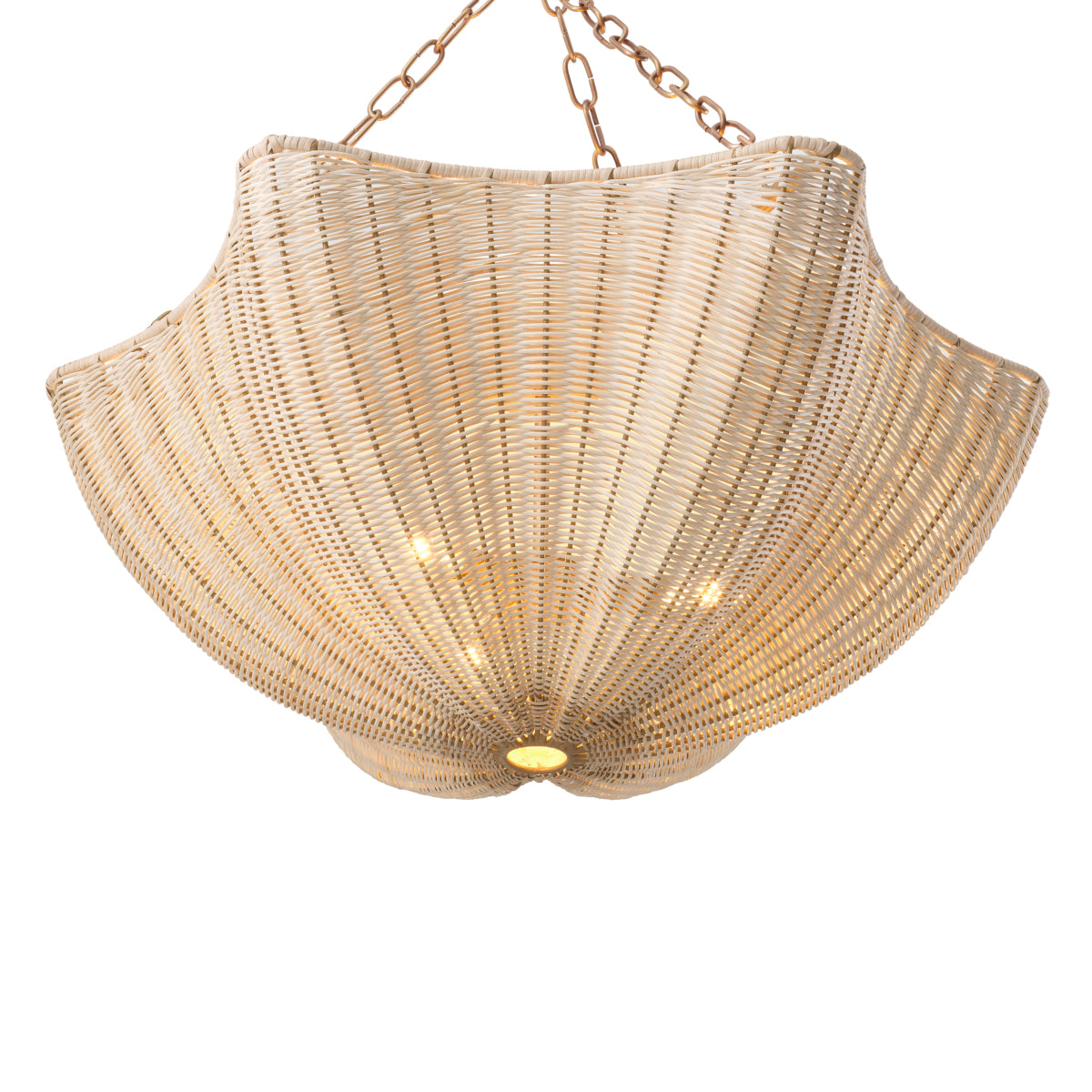 Natural Rattan Chandelier Los Palmos | Eichholtz Miami