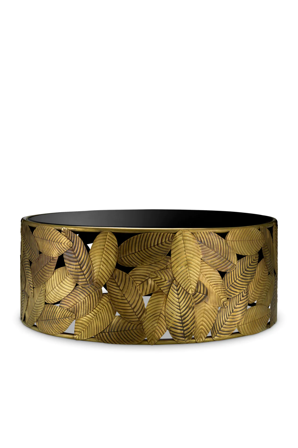 Black Glass Coffee Table Botanico | Eichholtz Miami