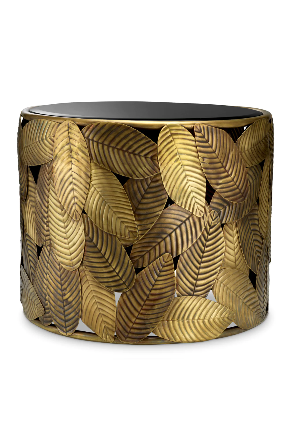 Black Glass Side Table Botanico | Eichholtz Miami