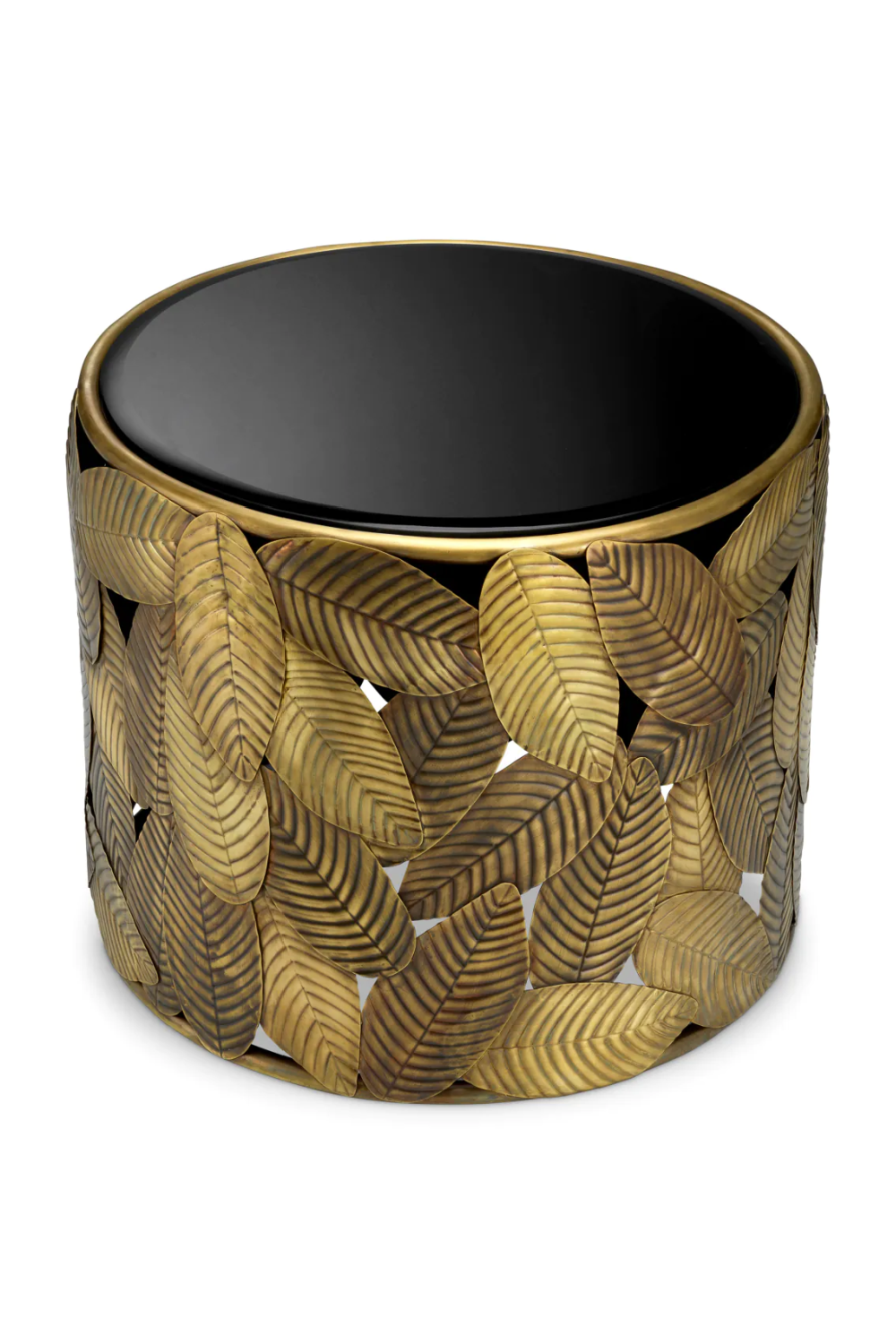 Black Glass Side Table Botanico | Eichholtz Miami