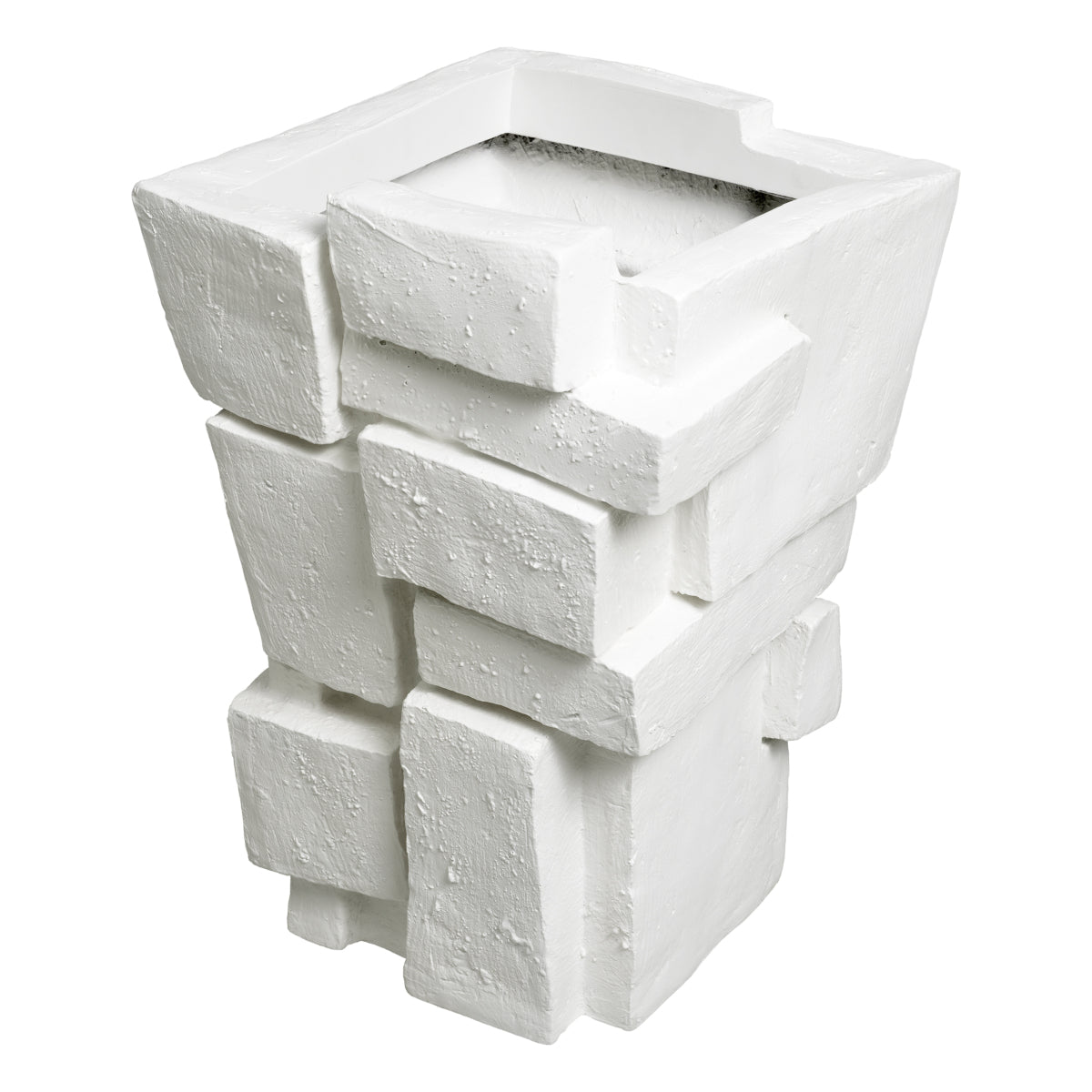 White Fiberglass Planter Santanter | Eichholtz Miami