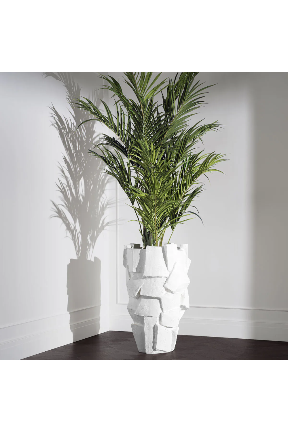 White Fiberglass Planter Sevilla | Eichholtz Miami