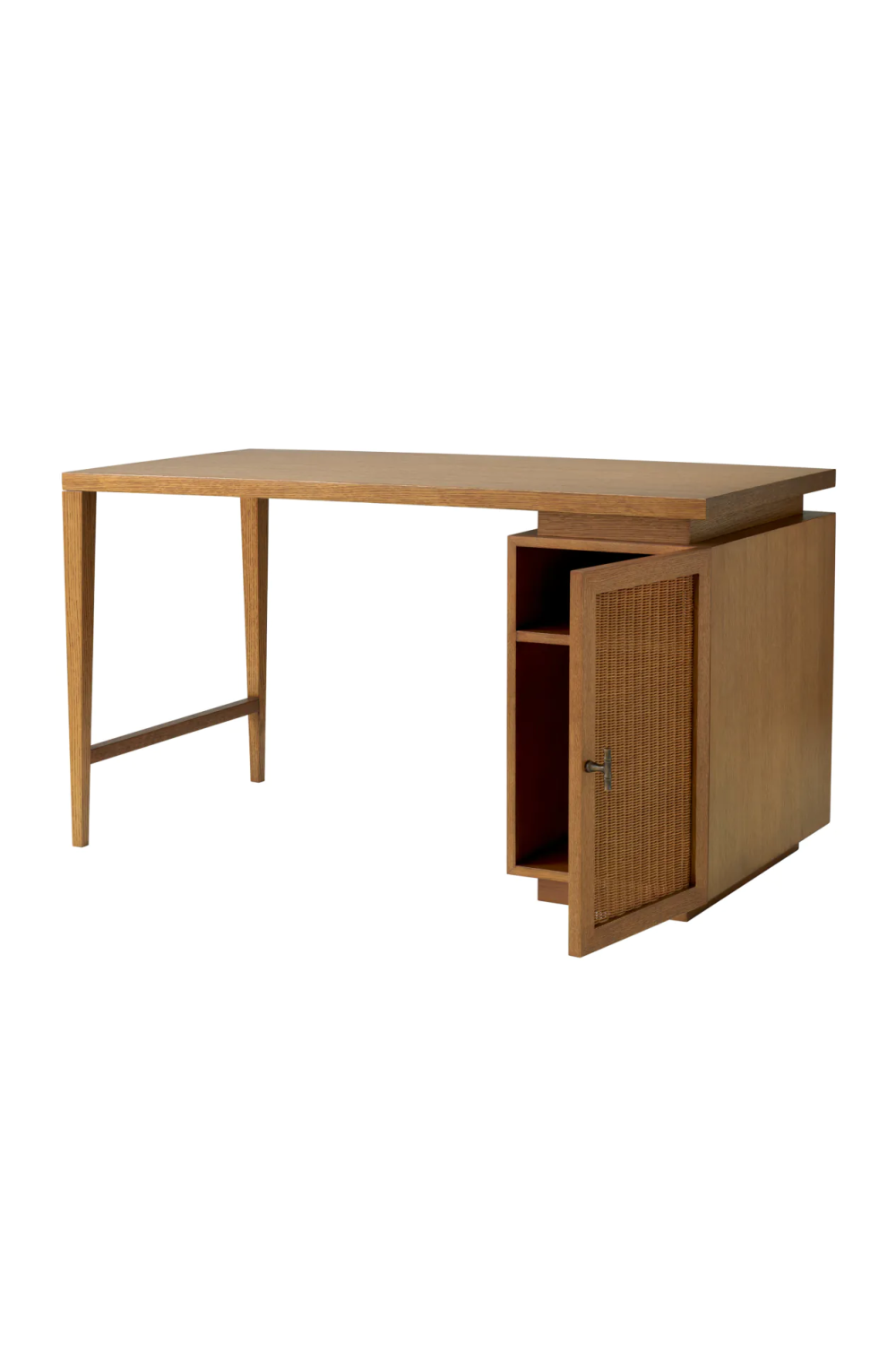 Rattan Door Wooden Desk Borchard | Eichholtz Miami