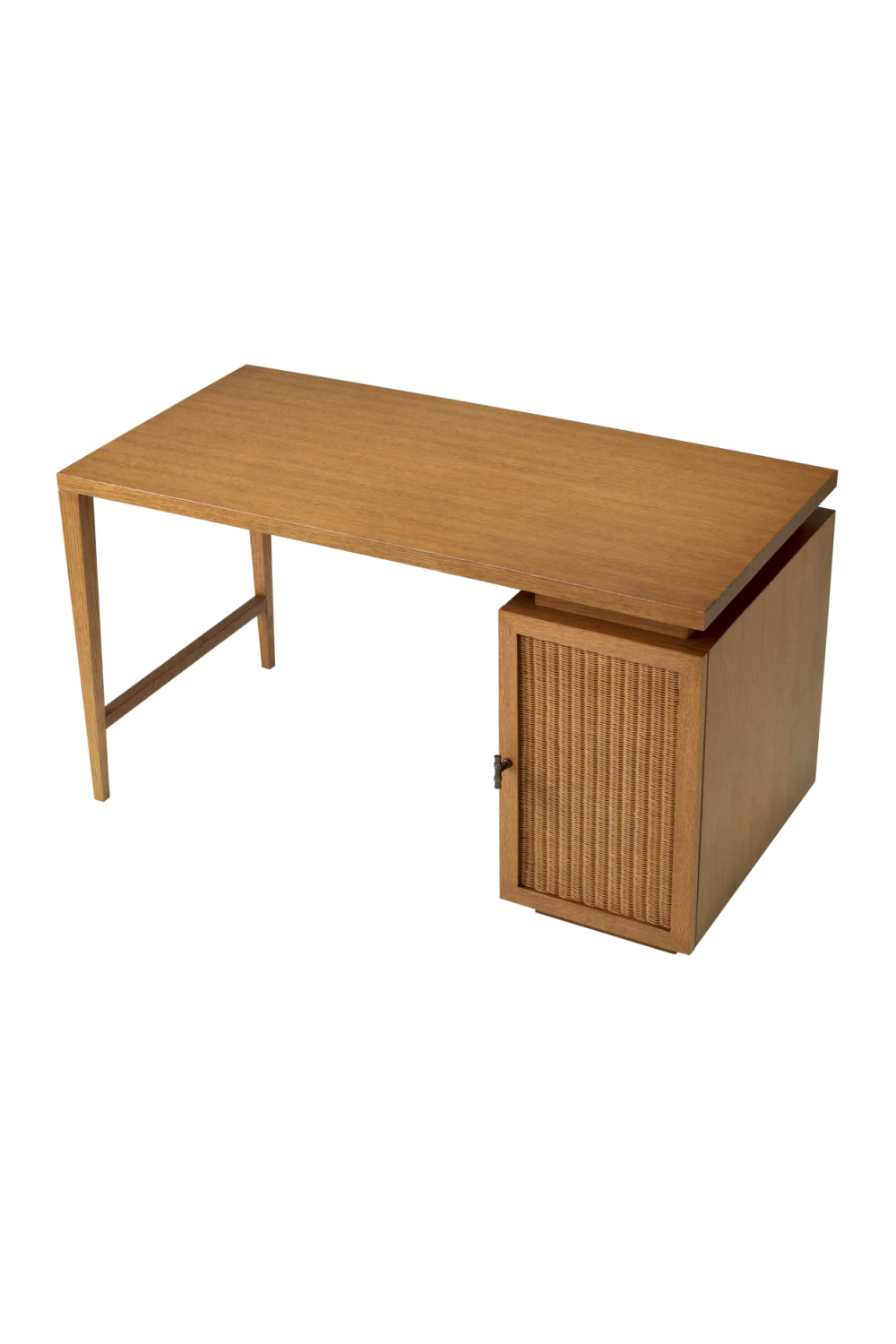 Rattan Door Wooden Desk Borchard | Eichholtz Miami
