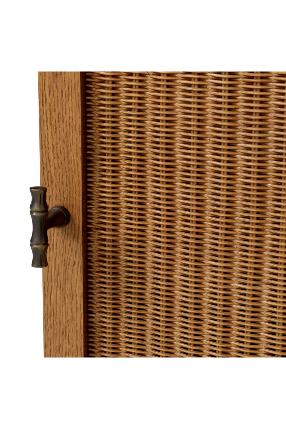 Rattan Door Wooden Desk Borchard | Eichholtz Miami