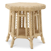 Hexagonal Rattan Side Table Saba | Eichholtz Miami
