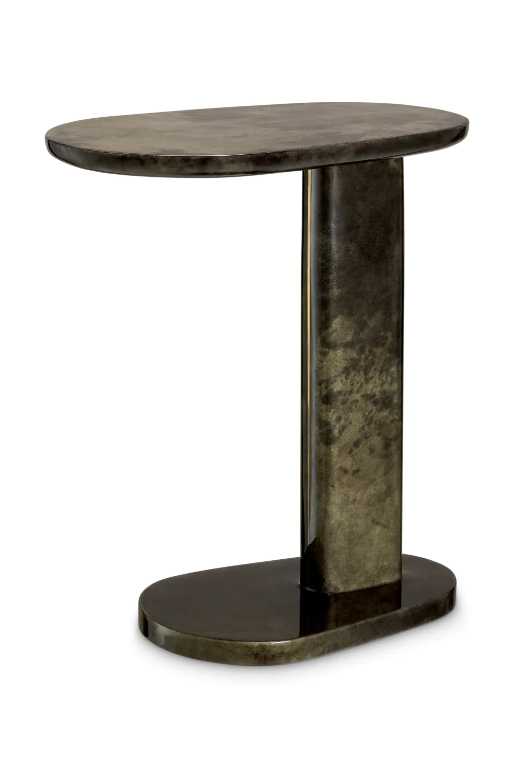 Goat Leather Side Table Manuel | Eichholtz Miami