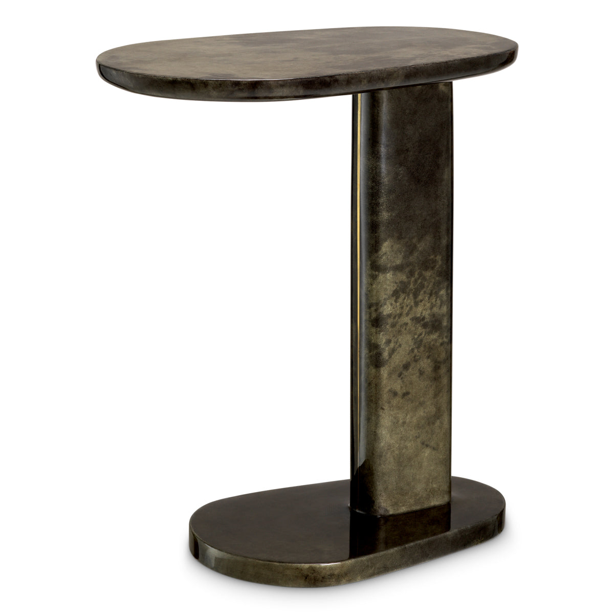 Goat Leather Side Table Manuel | Eichholtz Miami