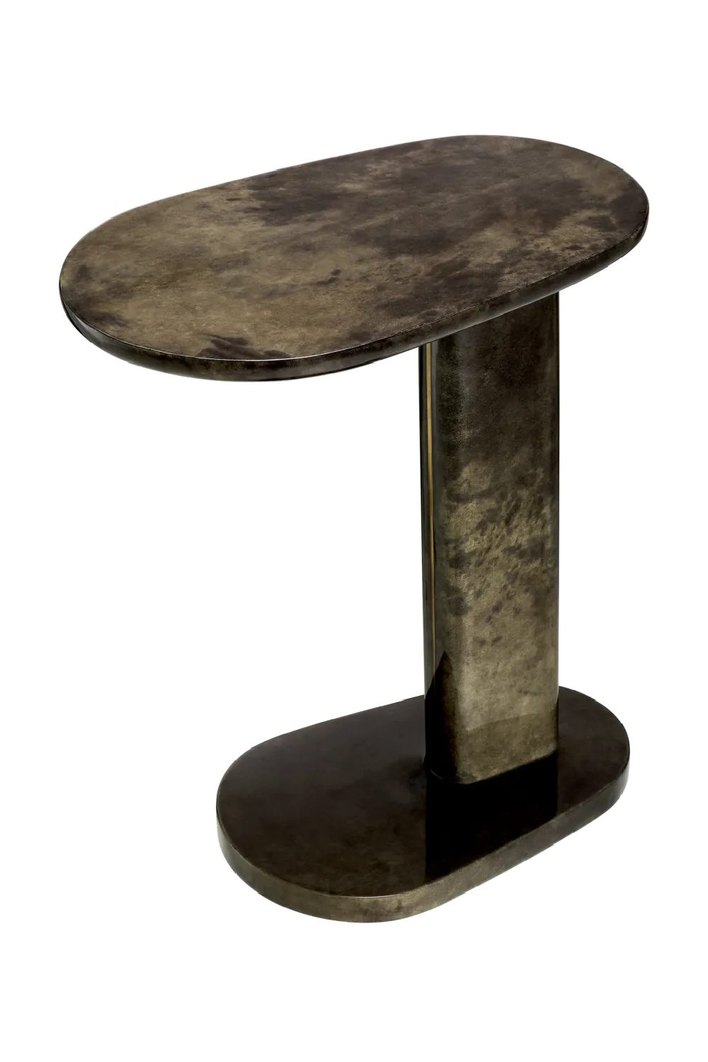 Goat Leather Side Table Manuel | Eichholtz Miami