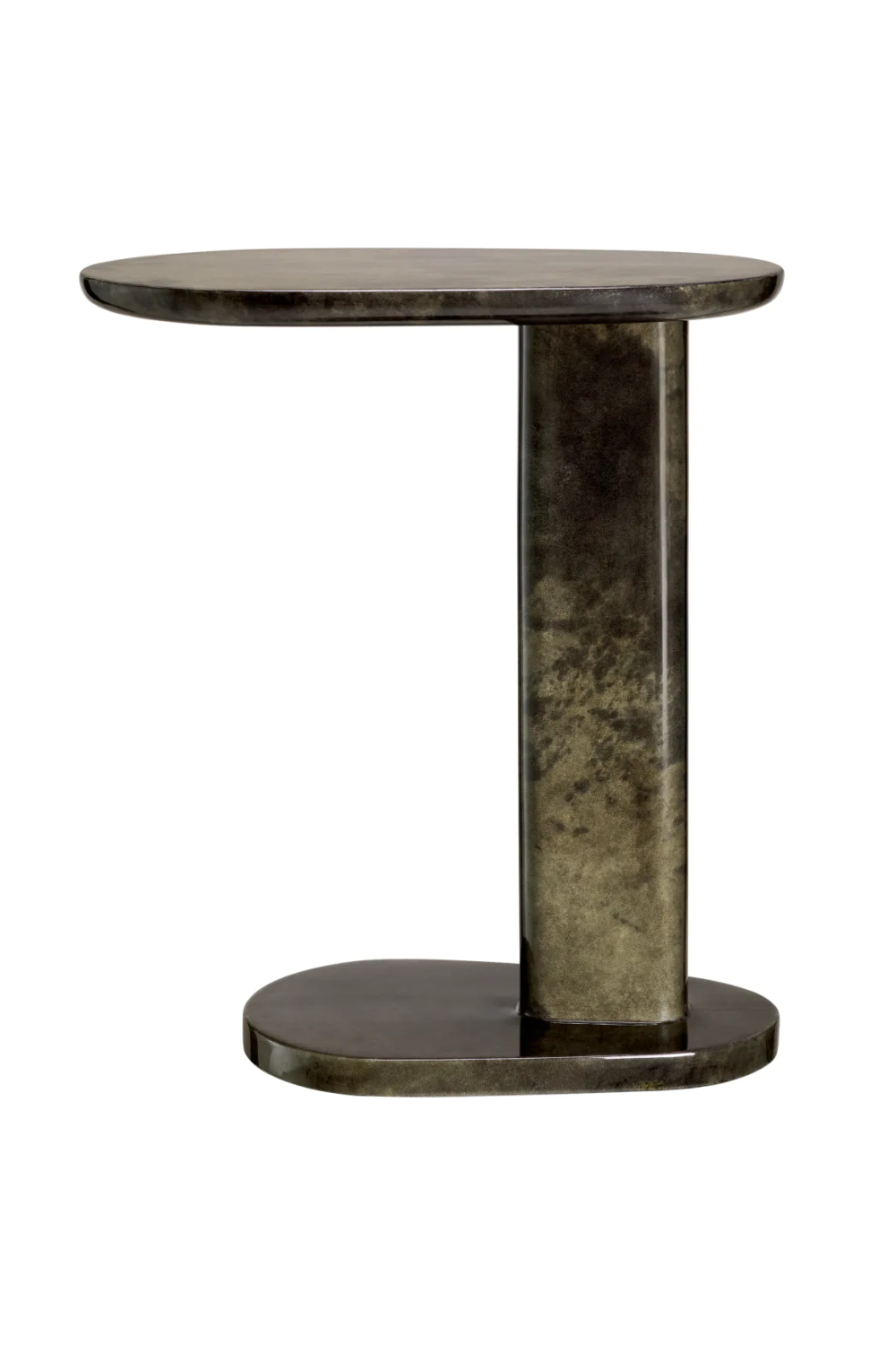 Goat Leather Side Table Manuel | Eichholtz Miami