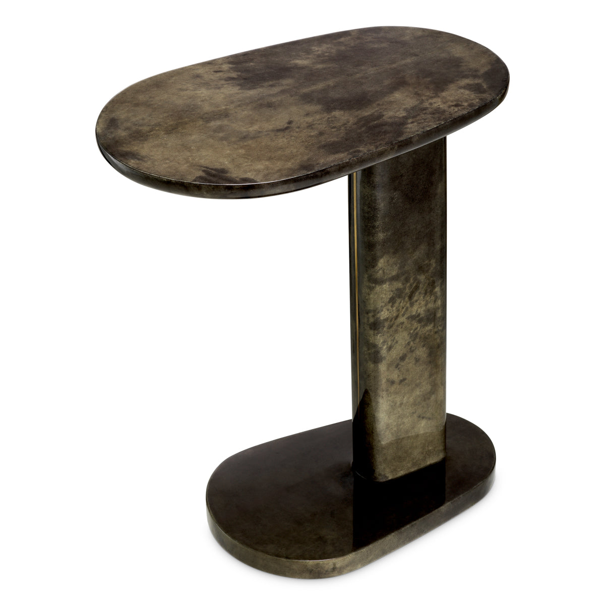 Goat Leather Side Table Manuel | Eichholtz Miami
