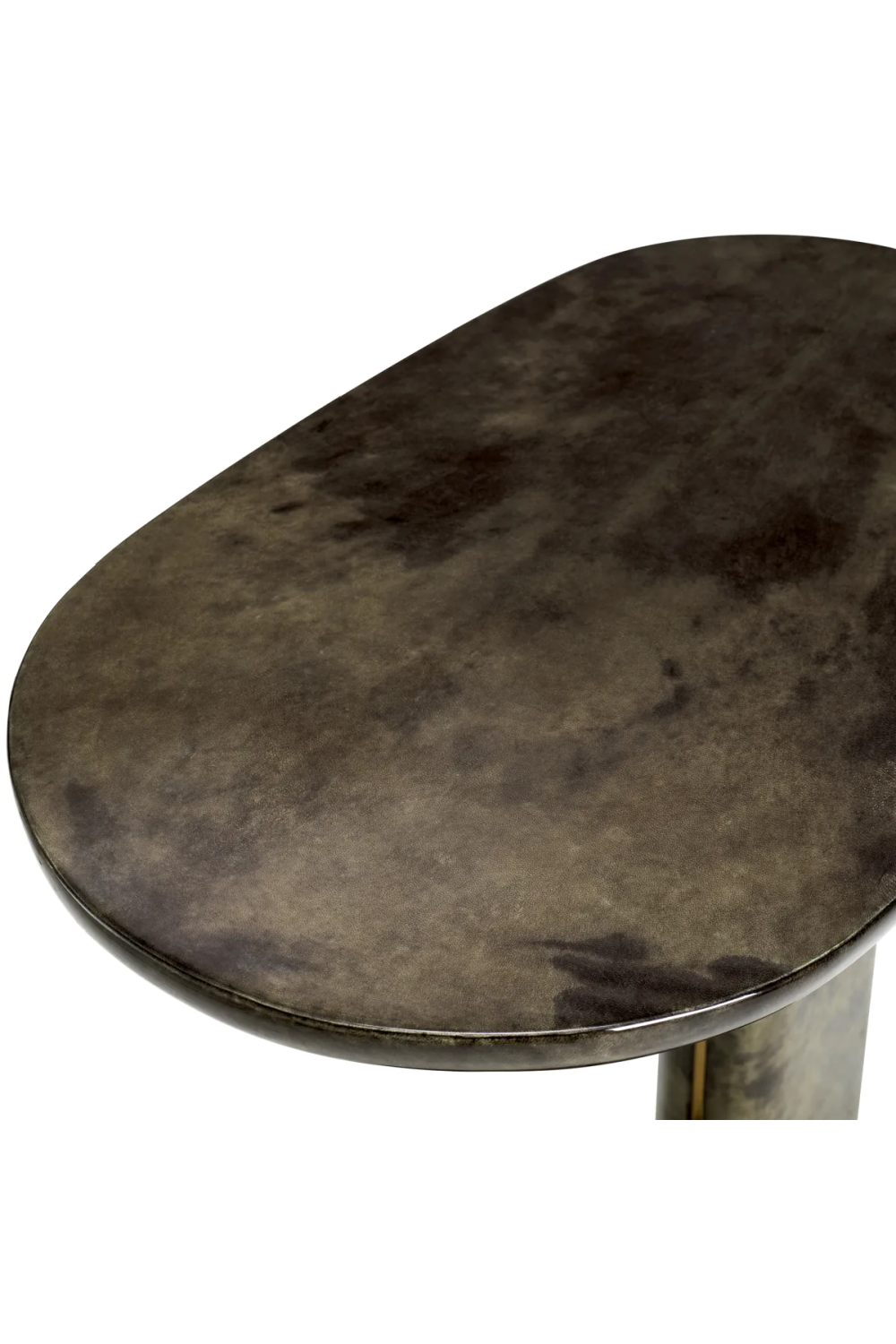 Goat Leather Side Table Manuel | Eichholtz Miami