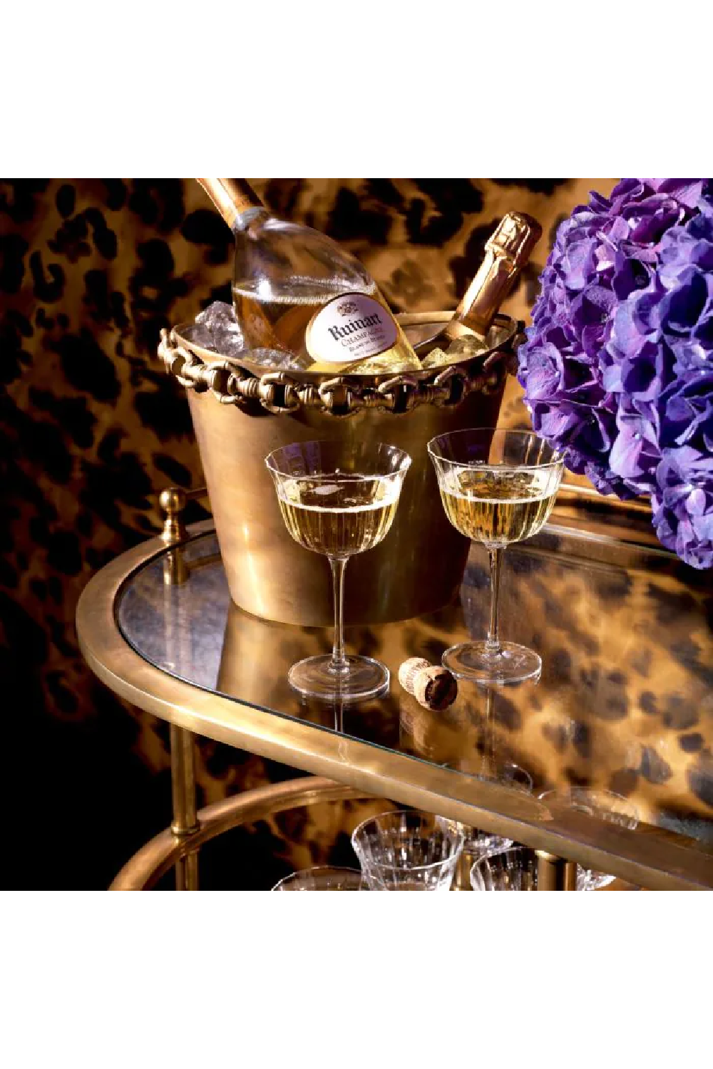 Vintage Brass Wine Cooler Clementine | Eichholtz Miami