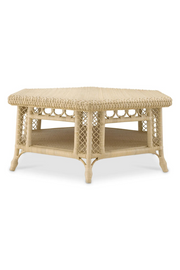 Hexagonal Rattan Coffee Table Saba | Eichholtz Miami