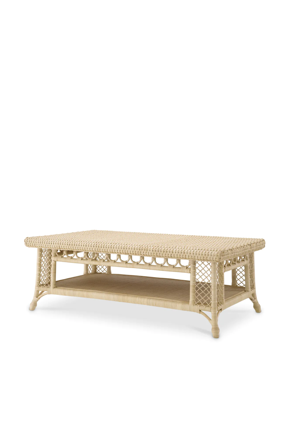 Rectangular Rattan Coffee Table Saba | Eichholtz Miami