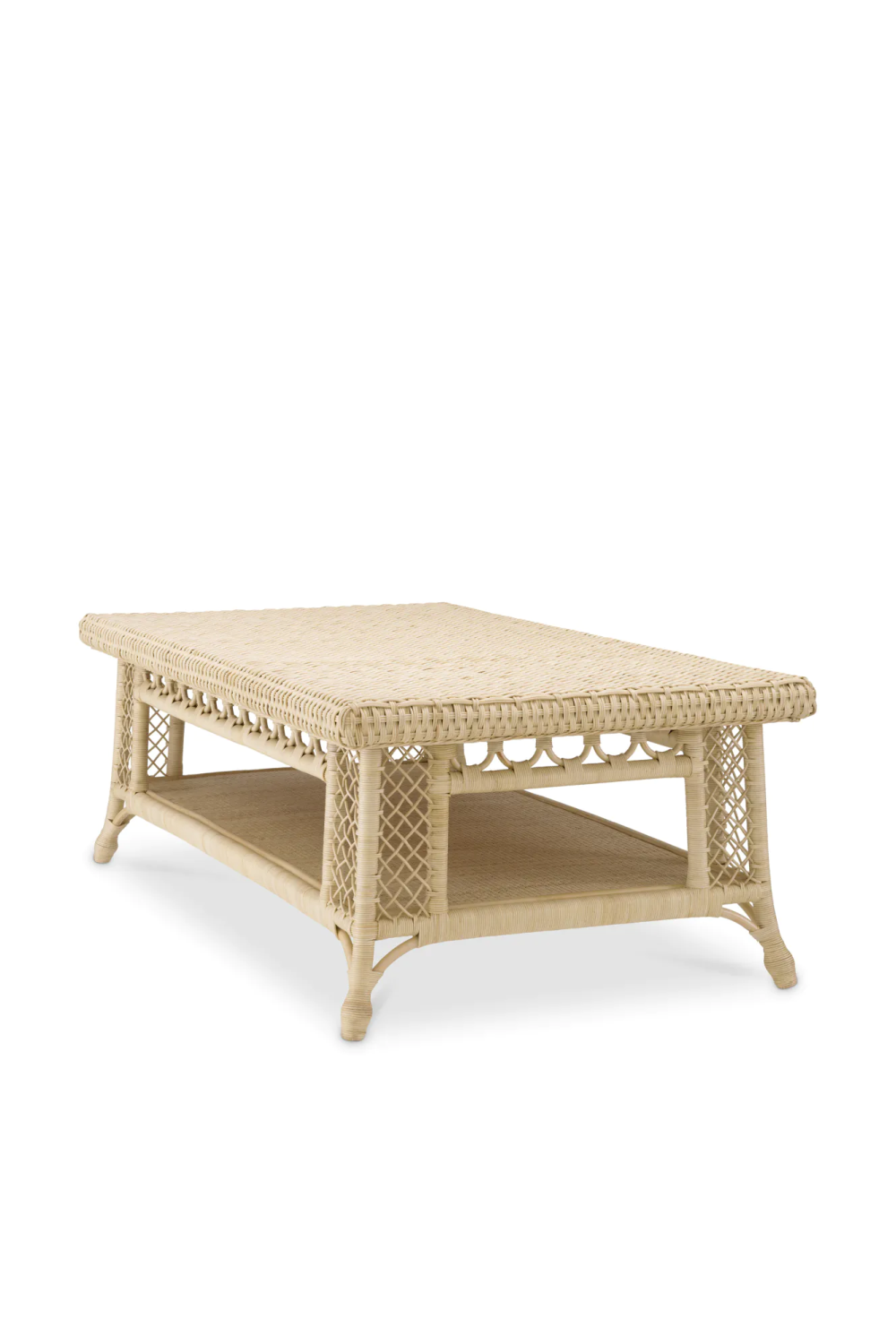 Rectangular Rattan Coffee Table Saba | Eichholtz Miami