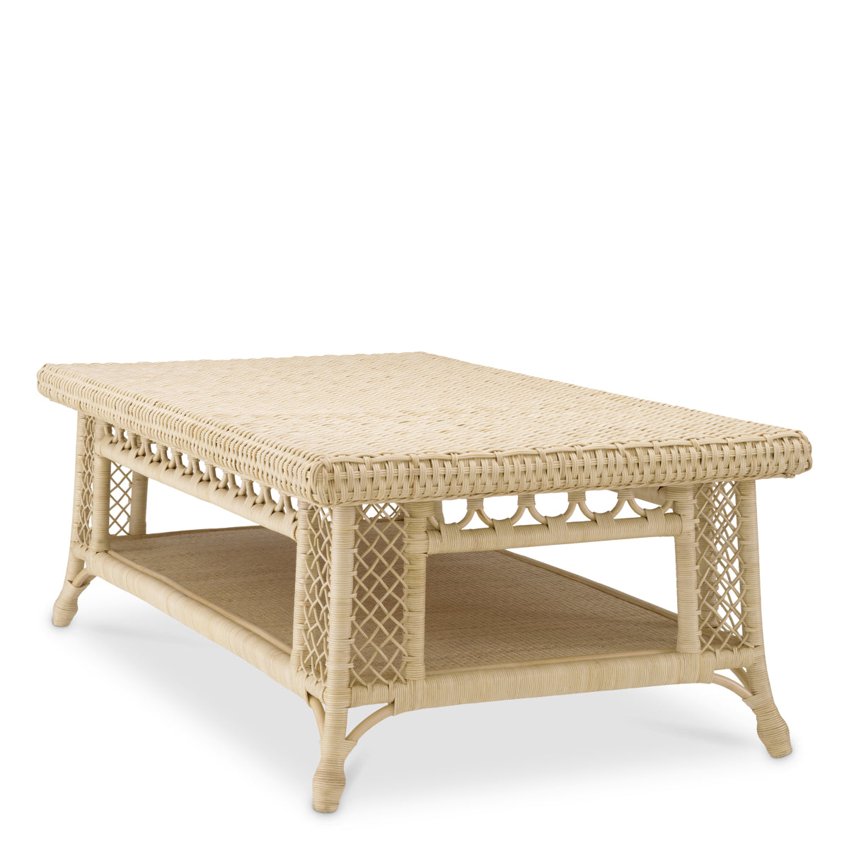 Rectangular Rattan Coffee Table Saba | Eichholtz Miami