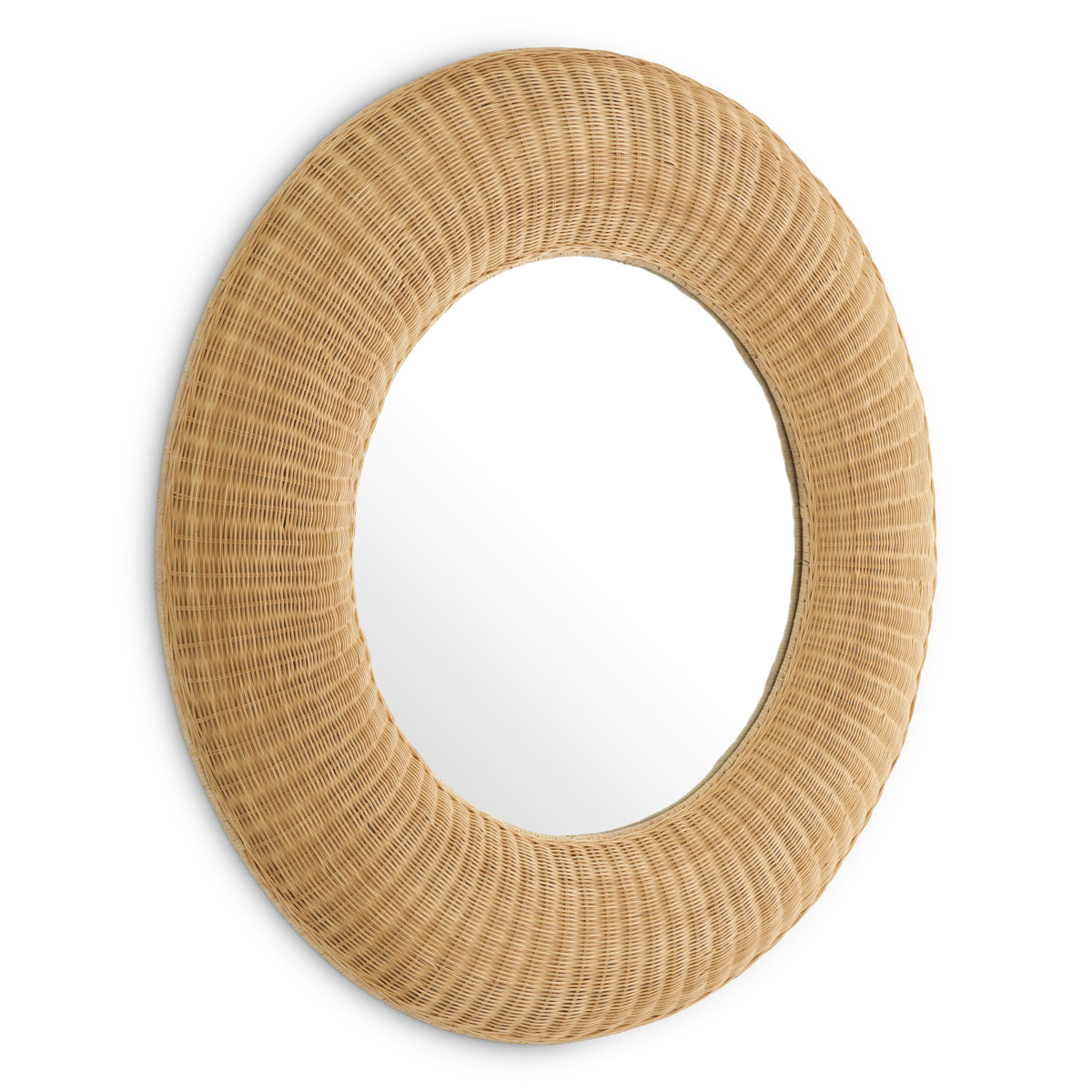 Round Handwoven Rattan Mirror Idora | Eichholtz Miami