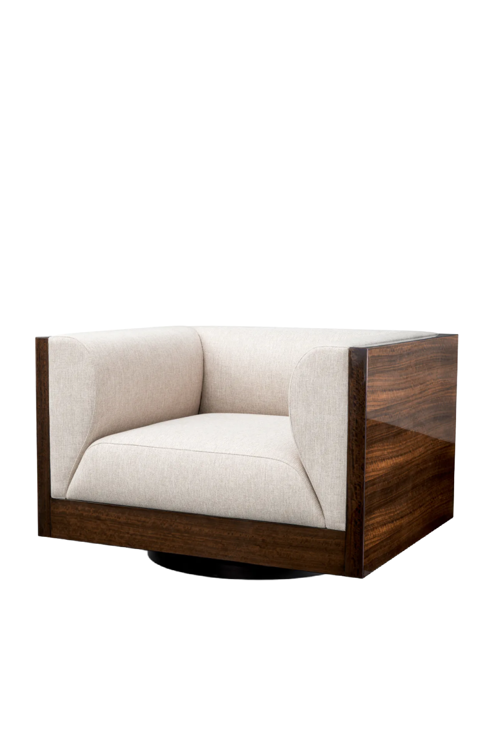 Eucalyptus Veneer Swivel Chair Sebastian | Eichholtz Miami