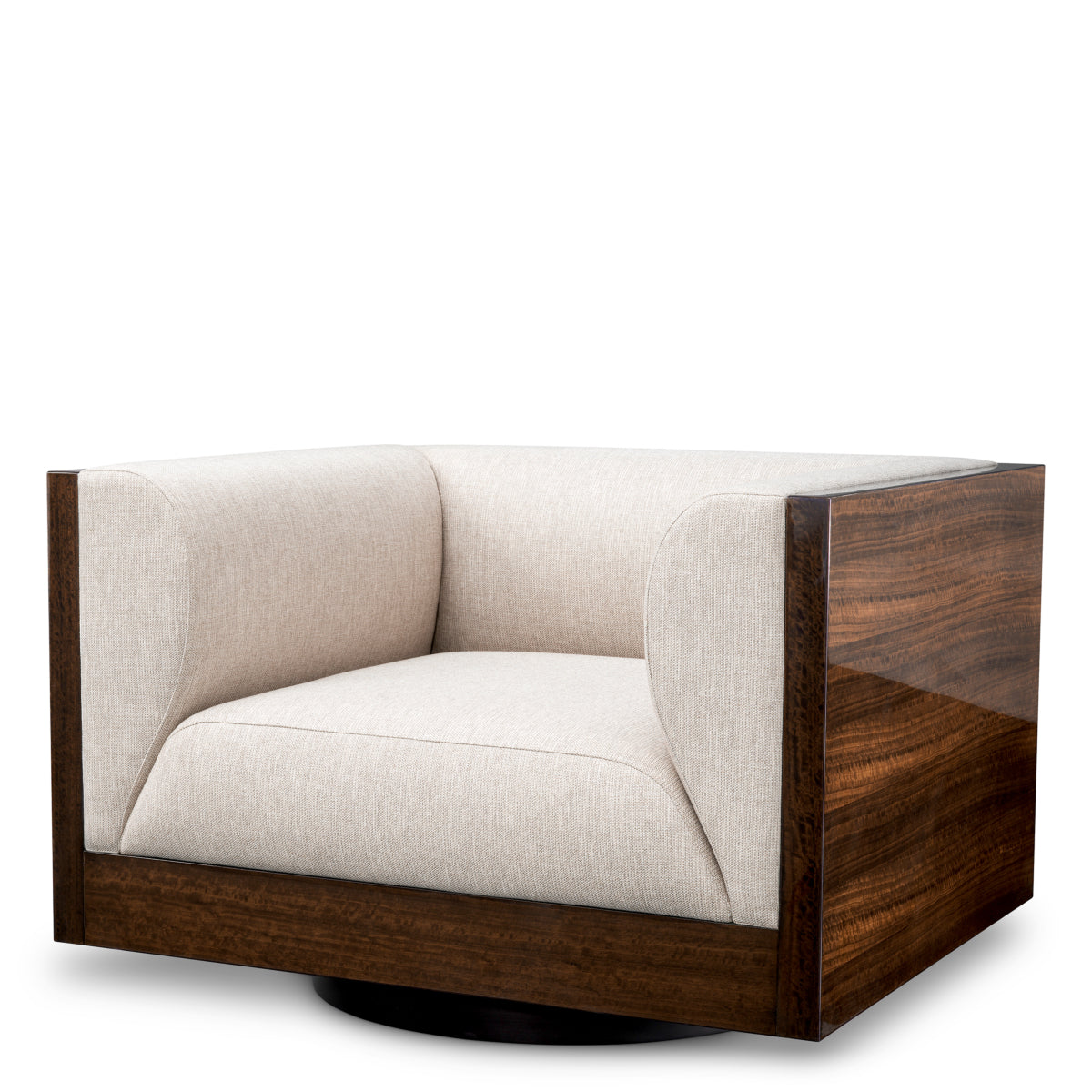 Eucalyptus Veneer Swivel Chair Sebastian | Eichholtz Miami
