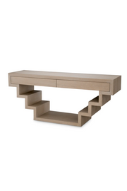 Oak Geometrical Console Table Rialto | Eichholtz Miami