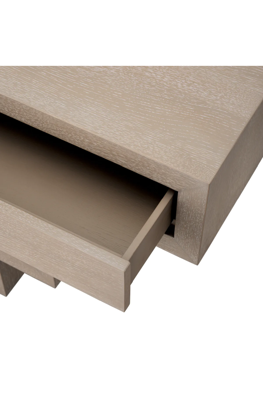 Oak Geometrical Console Table Rialto | Eichholtz Miami