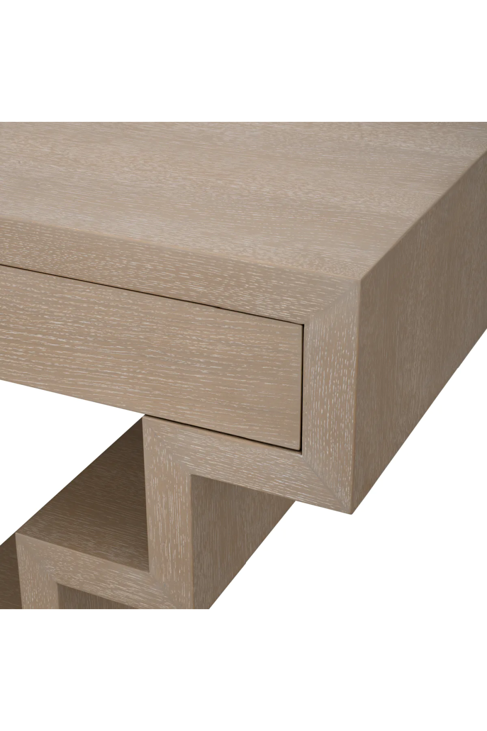 Oak Geometrical Console Table Rialto | Eichholtz Miami